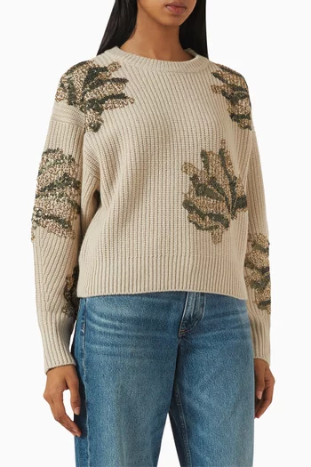 Julie Sequin-embellished Sweater