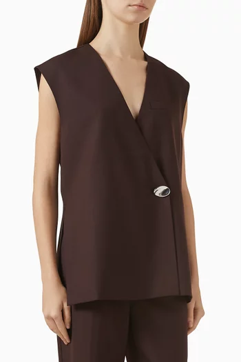 Francine Waistcoat in Wool-blend