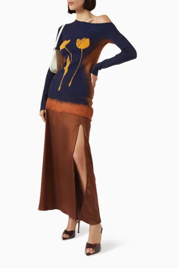 Zinya Needle Punch Maxi Skirt
