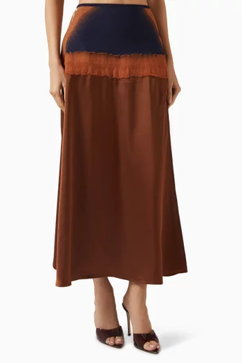 Zinya Needle Punch Maxi Skirt