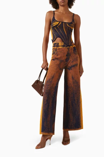 Milia Denim-print Tank Top