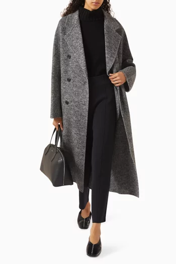 Marisa Double-breasted Coat in Wool
