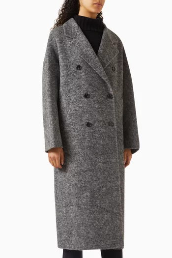 Marisa Double-breasted Coat in Wool