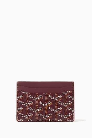 Unused Limited Edition Saint Sulpice Card Wallet in Goyardine Canvas