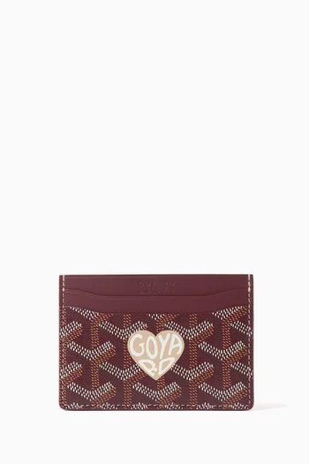 Unused Limited Edition Saint Sulpice Card Wallet in Goyardine Canvas