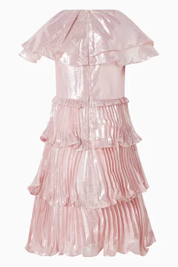 Tiered Bow Dress in Silk