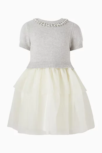 Sweater Dress in Tulle