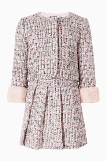 Tweed Jacket in Boucle & Faux Fur