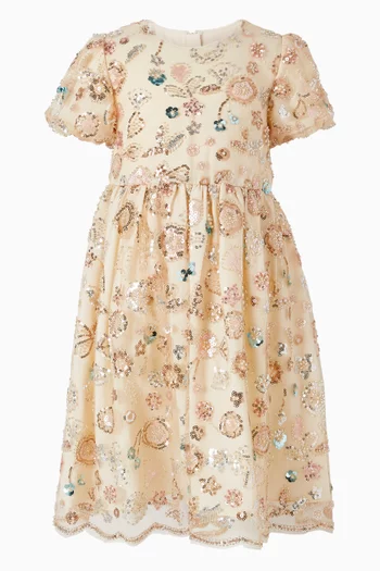 Sequin Embroidered Dress