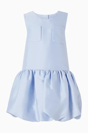 Bubble-hem Dress in Taffeta