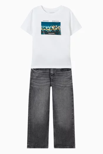 Photo Print T-shirt in Cotton
