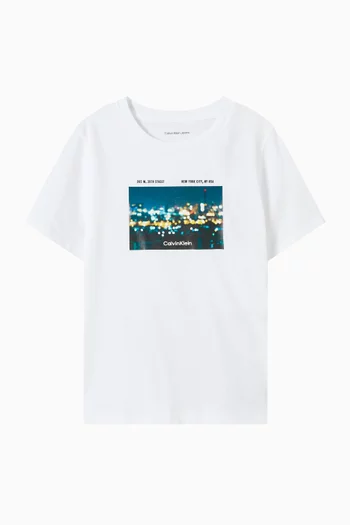 Photo Print T-shirt in Cotton