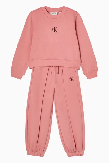 Logo Sweatpants in Cotton-fleece
