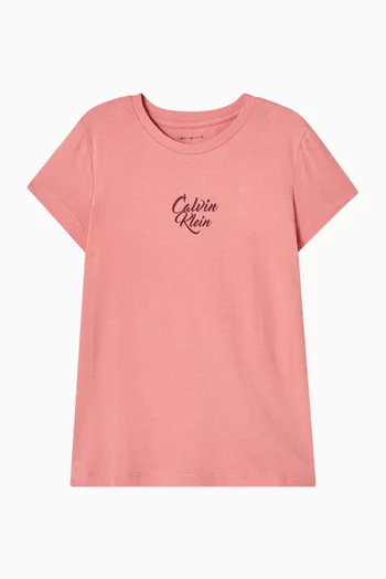 Script Logo T-shirt in Cotton-jersey