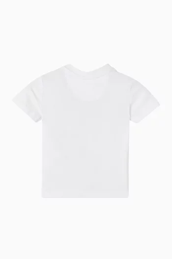 Logo T-shirt in Stretch Cotton-jersey