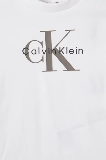 Logo T-shirt in Stretch Cotton-jersey