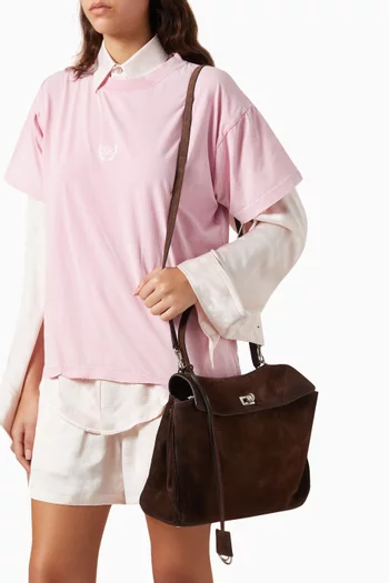 Medium Rodeo Handbag in Suede