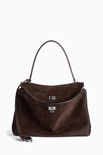 Medium Rodeo Handbag in Suede