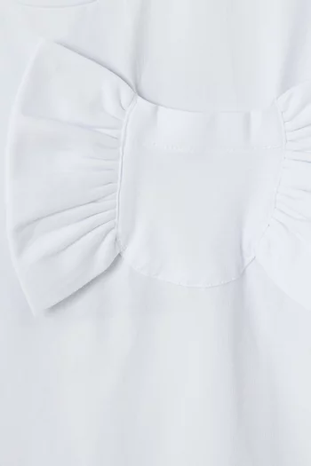 Bow-appliqué T-shirt in Cotton Jersey