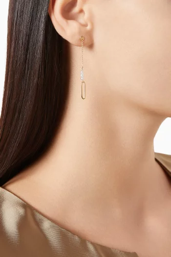 Kiku Pearl Earrings in 18kt Gold