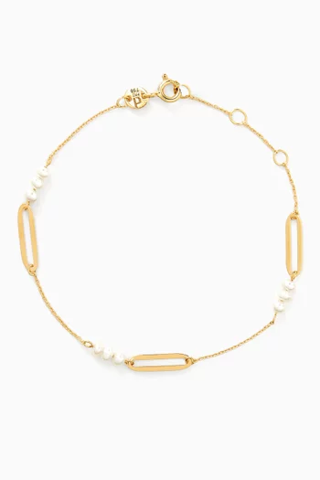 Kiku Pearl Bracelet in 18kt Gold