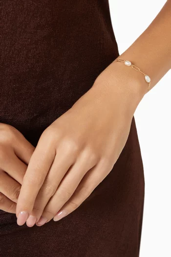 Kiku Pearl Bracelet in 18kt Gold