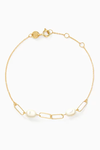 Kiku Pearl Bracelet in 18kt Gold