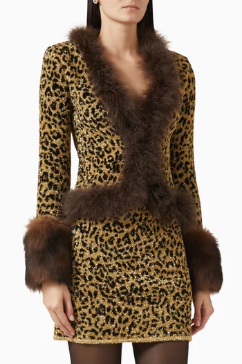 Animal-print Jacket in Lurex-jacquard
