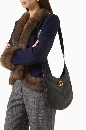 Small Hoboho Bag in Nappa Leather