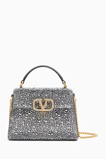 Mini VSLING Rhinestone-embellished Top-handle Bag