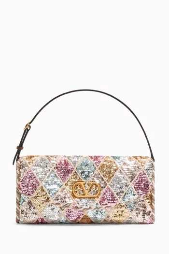 Small Vain Soft Shoulder Bag