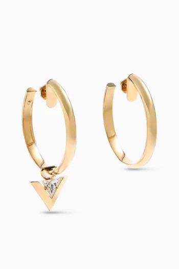 Je Les V Hoop Earrings in Metal