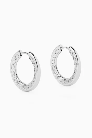 Small C Hoop Earrings