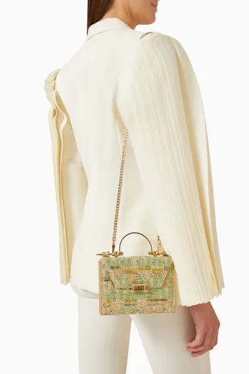 Mahogany Bag in Gold-tone Brass