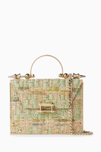 Mahogany Bag in Gold-tone Brass