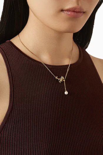 قلادة بدلاية على شكل قطة نحاس مطلي