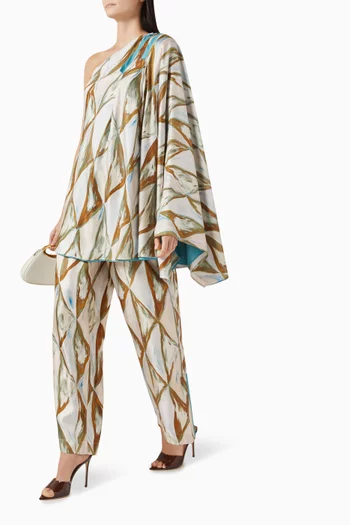 Manuela Relaxed Pants in Silk