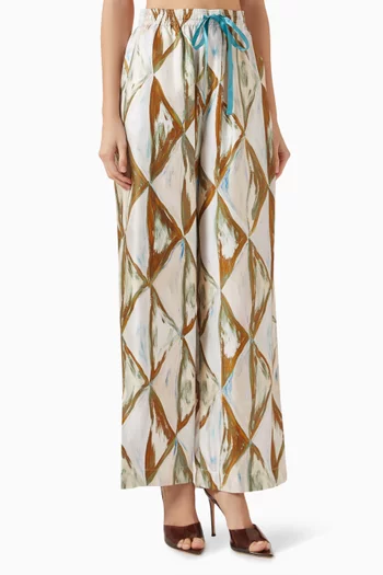 Manuela Relaxed Pants in Silk