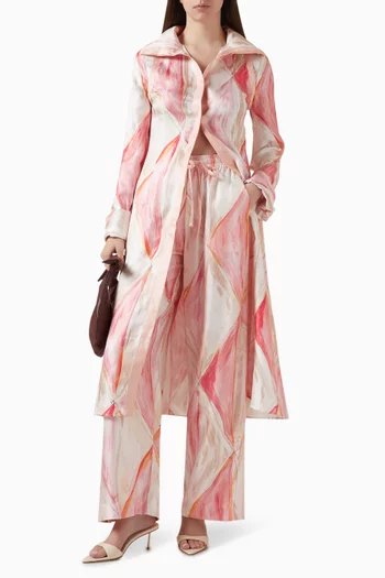 Manuela Relaxed Pants in Silk