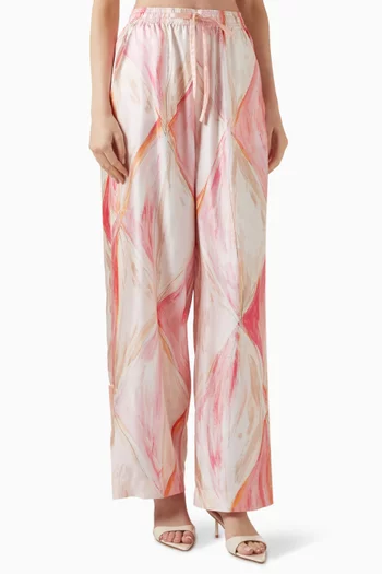 Manuela Relaxed Pants in Silk