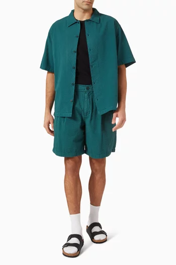 Fuller Shorts in Cotton Seersucker