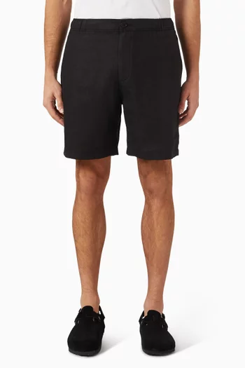 Kurt Washed Shorts in Linen