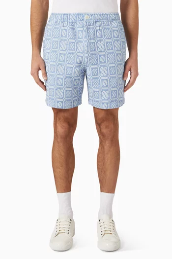 Kurt Two-tone Shorts in Linen
