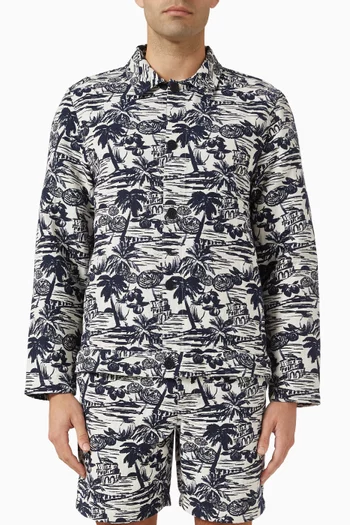 Iggy Beach Jacquard Jacket in Cotton-blend