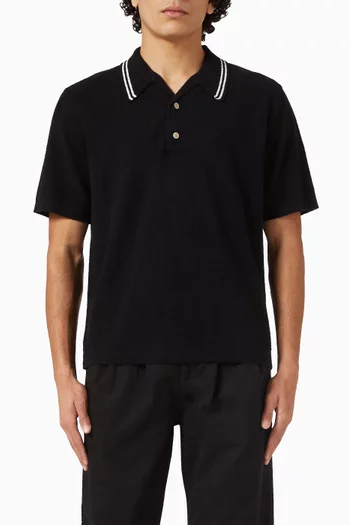Albion Polo Shirt in Bouclé Cotton