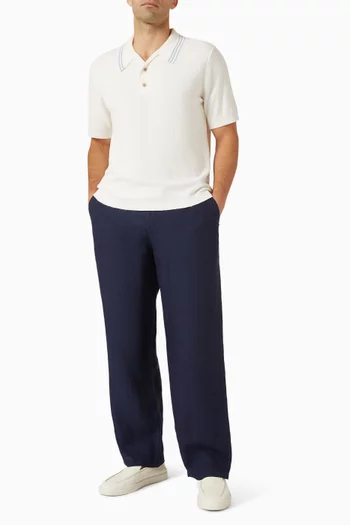 Albion Polo Shirt in Bouclé Cotton