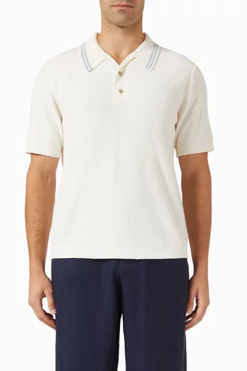 Albion Polo Shirt in Bouclé Cotton