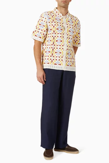 Dorset Shirt in Crochet Knit