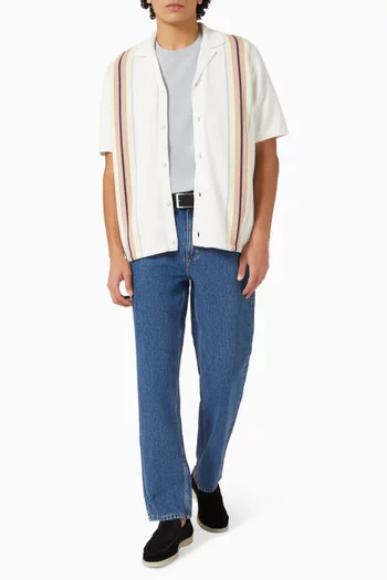 Ivy Striped Shirt in Cotton Knit