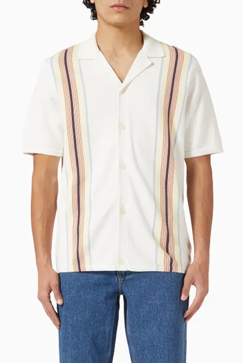 Ivy Striped Shirt in Cotton Knit